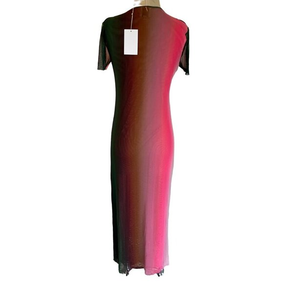 Misa Los Angeles Vanessa Dress in Cali Ombre Medium New as-is Womens Midi Long - Picture 7 of 14